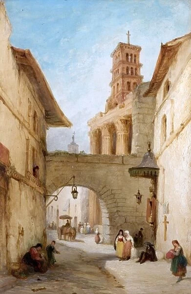 View in Rome, the Forum of Nerva, by George Jones