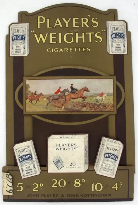 Framed Print : Weights Cigarettes, 1928