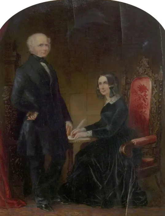 Framed Print : William Howitt (1792-1879), and Mary Howitt (1799-1888) Framed Print : William Howitt (1792-1879), and Mary Howitt (1799-1888)