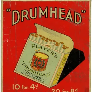 Nottingham City Photos Print: Drumhead Cigarettes, 1934. Art