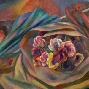 Bouquet and Sunshade - Mark Gertler