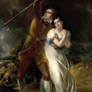 Celadon and Amelia in a storm, by John Wood Celadon and Amelia in a storm, by John Wood