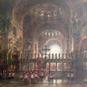 Interior of St Marks Basilica, Venice, Italy