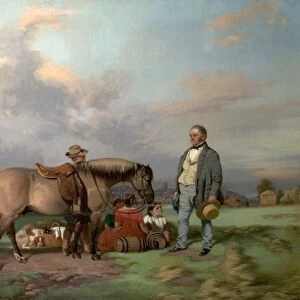 Joseph Fenton with His Family on the Meadows, Nottingham - William Malbon