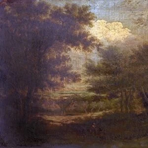 Landscape, Trees and Cottages