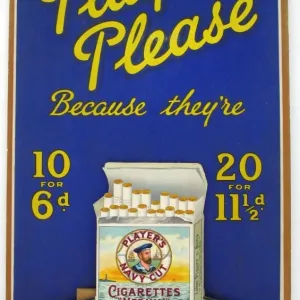 Navy Cut Medium Cigarettes, 1927