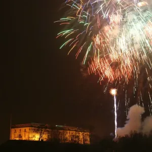 Castello di Nottingham, fuochi d'artificio Castello di Nottingham, fuochi d'artificio