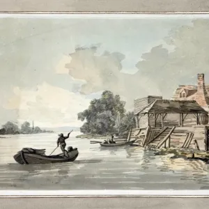 River Scene, by E. W. Burney