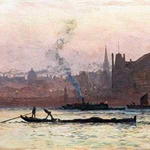 The Thames near Charing Cross, London - William Lionel Wyllie