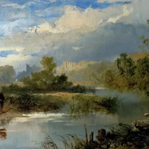 View of Richmond, Yorkshire (Richmond Hall, Yorkshire) - Edmund John Niemann
