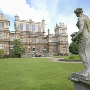 Wollaton Hall Print with Statue Wollaton Hall Print with Statue