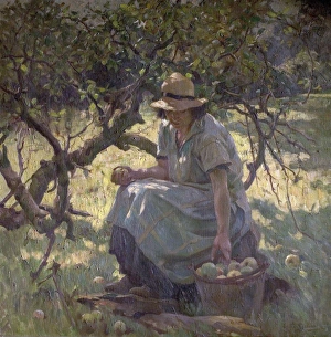Woman Prints: Apple Fallings- Arthur Spooner