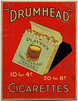 Ask for Players Drumhead Cigarettes: Irish Manufacture, 1934 Ask for Players Drumhead Cigarettes: Irish Manufacture, 1934