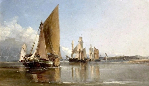 Water Prints: Boats Entering the Medway - George Chambers