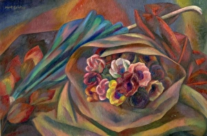Bouquet and Sunshade - Mark Gertler