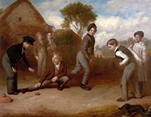 Uniform Prints: Boys Playing Duckstone - Robert James