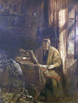 Local Artist And A Place Prints: Don Quixote in his Study