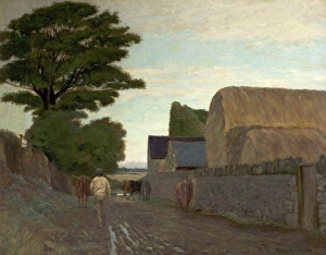 <b class=qtipBold><figcaption>Driving up to Milk</figcaption></b><br>Artist: Hawksley, Arthur - Title: Driving up to Milk - Date: 1881 - Original Medium and Size: Oil on Canvas 71.1 x 91.4 Driving up to Milk