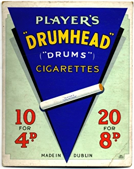 John Player's Archive Prints: Drumhead Cigarettes: Made in Dublin, 1934