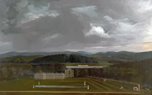Local Artist And A Place Prints: East View of Newstead Abbey, Nottinghamshire and the Great Garden