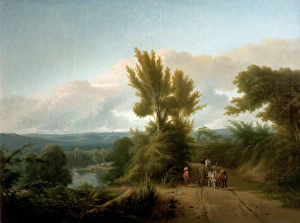 <b class=qtipBold><figcaption>Evening Twilight</figcaption></b><br>Artist: Vincent, George (attributed to) - Title: Evening Twilight - Date: N/A - Original Medium and Size: Oil on Canvas 67.9 x 91.4 Evening Twilight