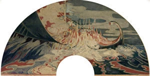 Fan Design ( The passing of a Viking ) George Sheringham Fan Design ( The passing of a Viking ) George Sheringham