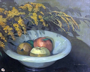 Green Prints: Fruit in a Jade Bowl - George Sheringham