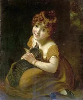 Animals Collection: Girl with a Cat