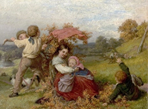 <b class=qtipBold><figcaption>The Golden Bough</figcaption></b><br>Artist: Hart, James Turpin - Title: The Golden Bough - Date: c.1866 - Original Medium and Size: Oil on Wood 15.2 x 20.3 The Golden Bough