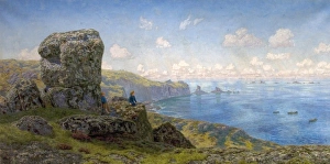Landscape Prints: Golden Prospects, St Catherines Well, Lands End, Cornwall