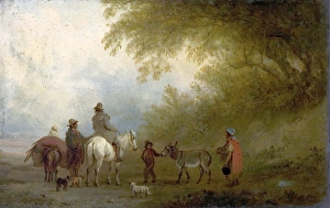 <b class=qtipBold><figcaption>Gypsies Striking Camp</figcaption></b><br>Artist: Bristow, Edmund - Title: Gypsies Striking Camp - Date: N/A - Original Medium and Size: Oil on Board 15.6 x 24.1 Gypsies Striking Camp