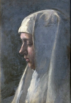 Woman Prints: Head of a Woman in Profile