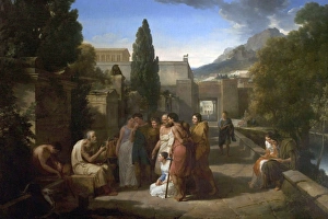 People Prints: Homer Singing His Lliad at the Gate of Athens
