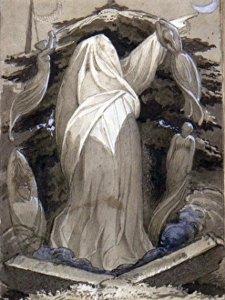 Literature Prints: Illustration of the Works of Robert Blair, by W. Gardiner