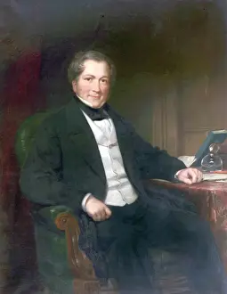 Local Artist And A Place Prints: John Heathcoat Heathcote, Inventor of the Bobbin Net Machine, by Willaim Gush, 1830