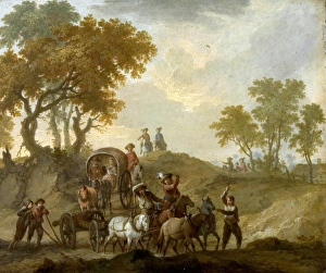 <b class=qtipBold><figcaption>Landscape with Baggage Wagon</figcaption></b><br>Artist: Ferg, Franz de Paula - Title: Landscape with Baggage Wagon - Date: N/A - Original Medium and Size: Oil on Metal 16.2 x 20.3 Landscape with Baggage Wagon