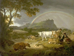 Landscape, Beeston Castle, Cheshire, and Rainbow Landscape, Beeston Castle, Cheshire, and Rainbow