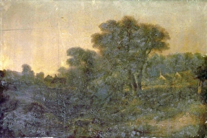 Cottage Prints: Landscape with Cottage and Stream