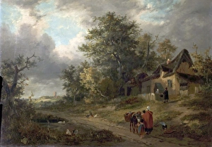 Landscape with Cottages and Tinker Landscape with Cottages and Tinker
