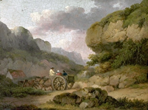 Landscape with Horses, Cart and Figures Landscape with Horses, Cart and Figures