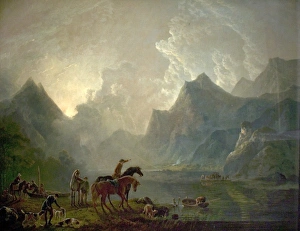 Llanberis Lake and Dolbardarn Castle, North Wales