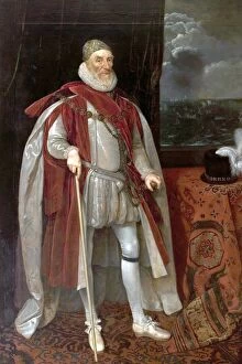 Images Dated 17th September 2010: Lord Howard of Effingham (1536-1624), 1st Earl of Nottingham - Daniel Mytens (studio of)
