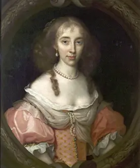 Dress Prints: Magdalen Aston, Lady Burdett - John Michael Wright