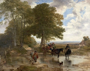 <b class=qtipBold><figcaption>Market Cart at a Brook</figcaption></b><br>Artist: Lee, Frederick Richard - Title: Market Cart at a Brook - Date: 1845 - Original Medium and Size: Oil on Canvas 102.9 x 128.3 Market Cart at a Brook
