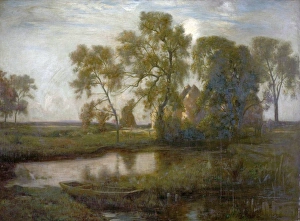 <b class=qtipBold><figcaption>A Marshland Farm</figcaption></b><br>Artist: Michie, James Coutts - Title: A Marshland Farm - Date: N/A - Original Medium and Size: Oil on Canvas 121.9 x 182.9 A Marshland Farm