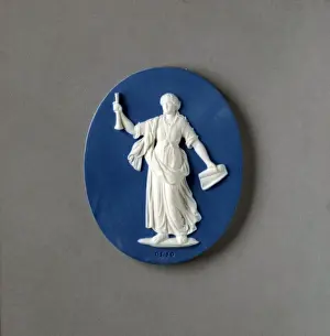medallion Clio, made by Wedgwood and Bentley * Josiah Wedgwood (and Sons) Ltd. 1777-1780