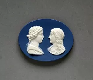 Decorative Art Collection: medallion, made by Josiah Wedgwood and Sons Ltd. 1775-1780