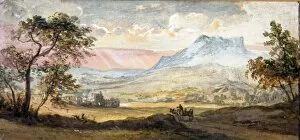 Local Artists And Places Collection: Mountain Sunset, by Paul Sandby