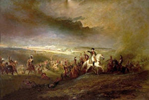 Military Prints: Napoleon Leaving the Field of Waterloo, 18th June 1815