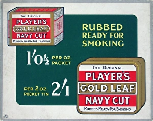 Navy Cut Gold Leaf tobacco, 1928